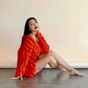 Popcorn texture top - size small